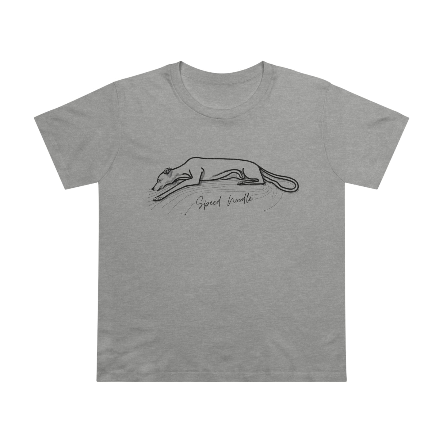 Speed Noodle Greyhound Feminine Cut T-Shirt