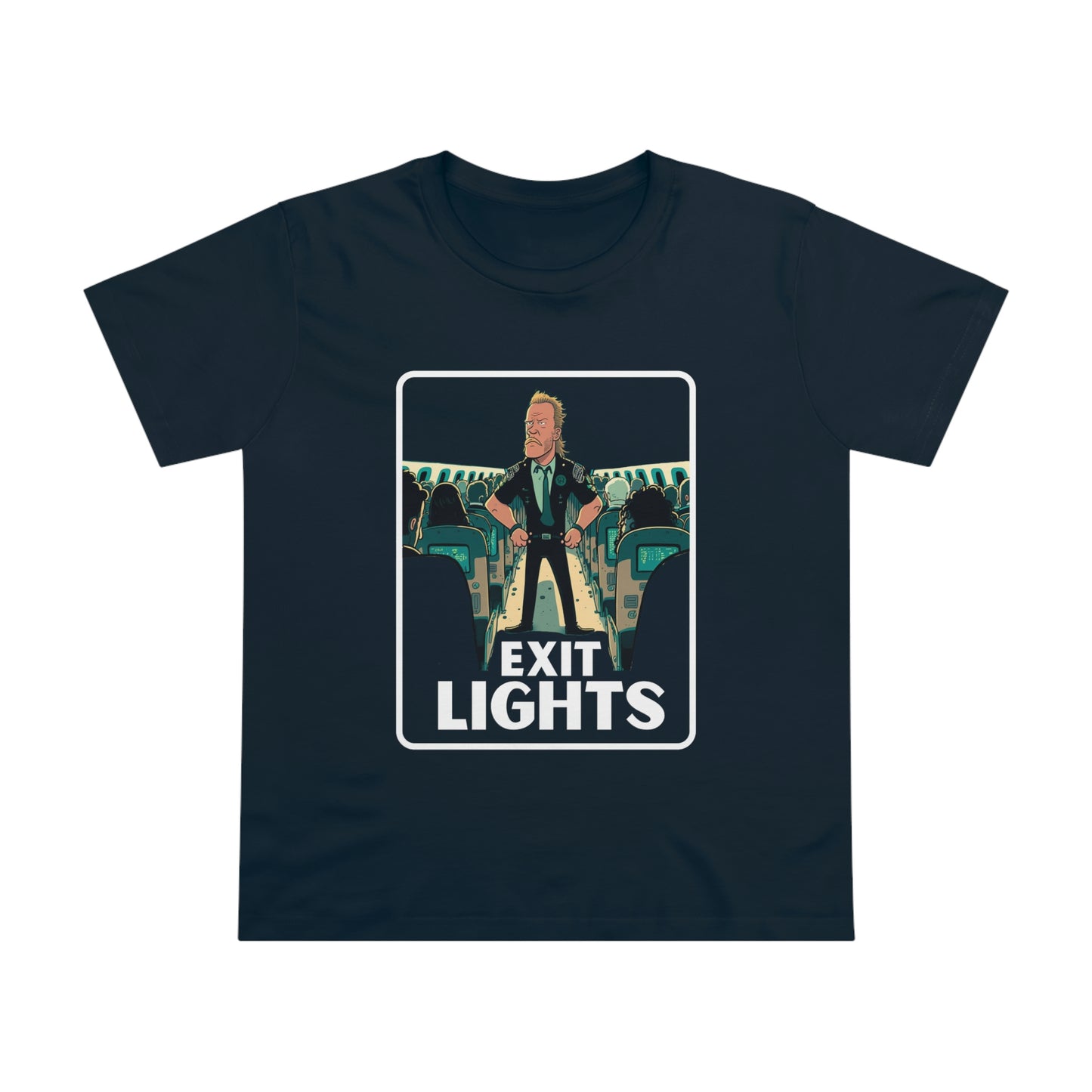 Exit Lights Metallica Feminine Cut T-Shirt