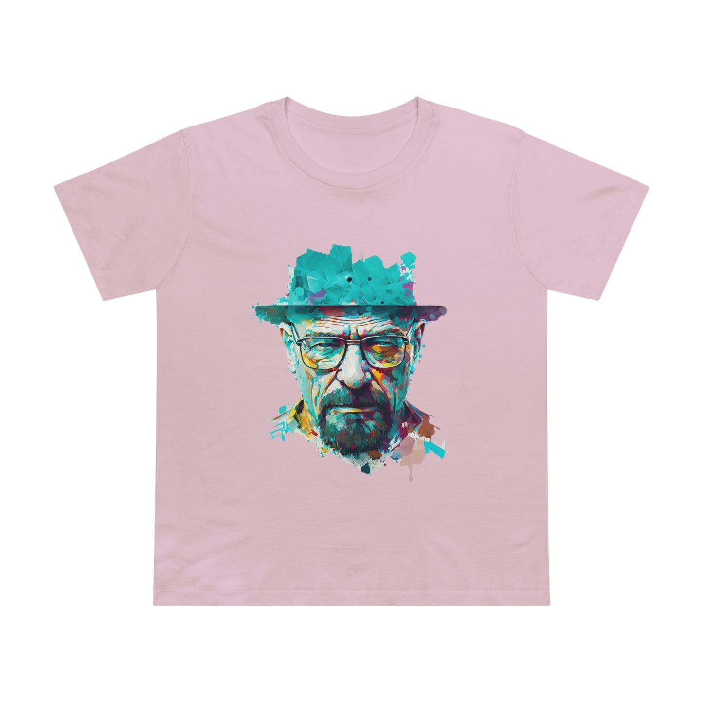 Walter White Breaking Bad Colour Feminine Cut T-Shirt