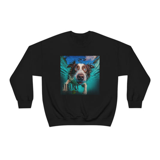 Border Collie Nirvana Nevermind Crewneck Sweatshirt