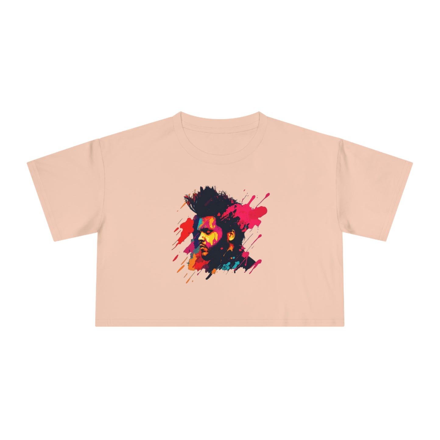 The Weeknd Colour Crop T-Shirt