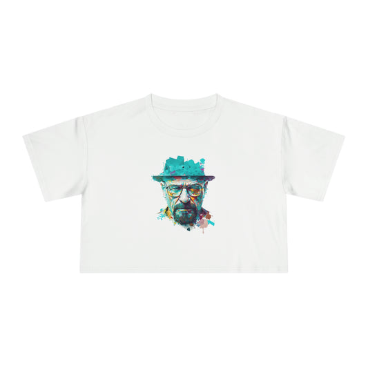 Walter White Breaking Bad Colour Crop T-Shirt