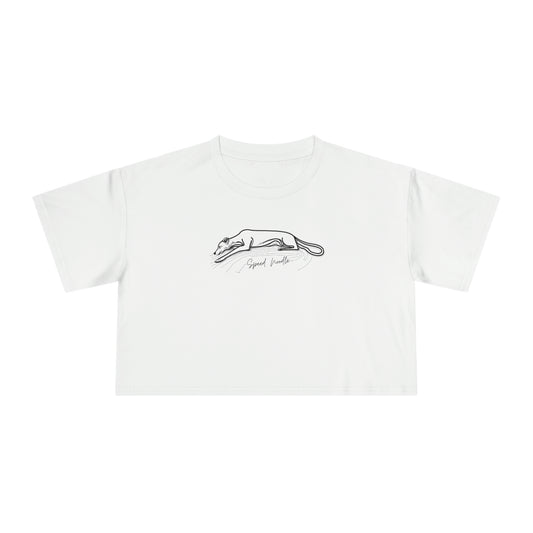 Speed Noodle Greyhound Crop T-Shirt