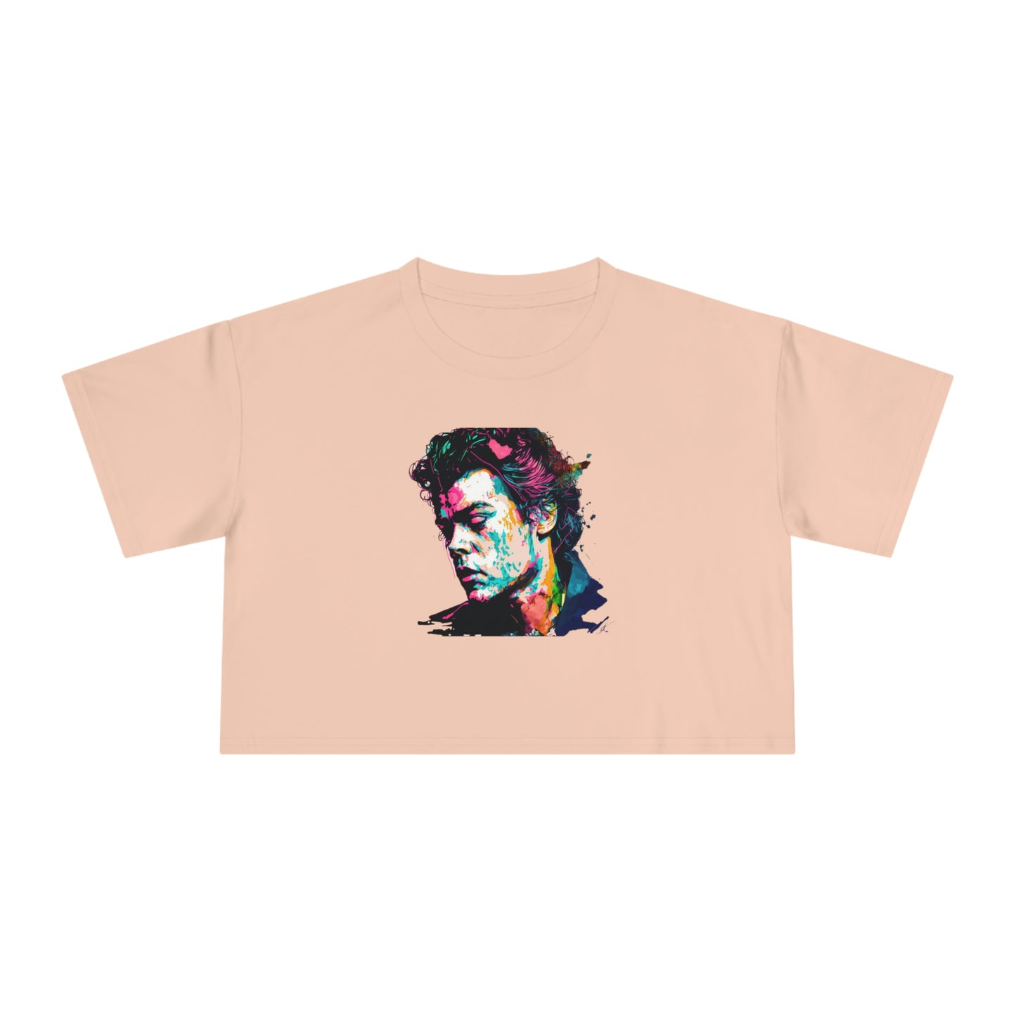 Harry Styles Colour Crop T-Shirt