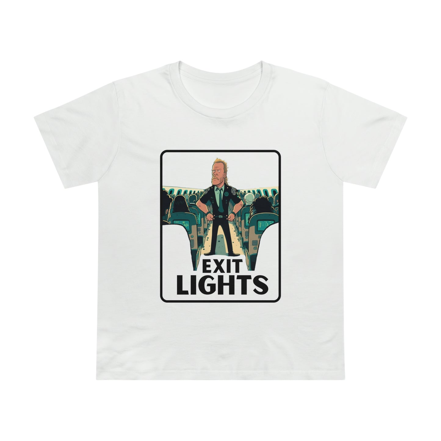 Exit Lights Metallica Feminine Cut T-Shirt