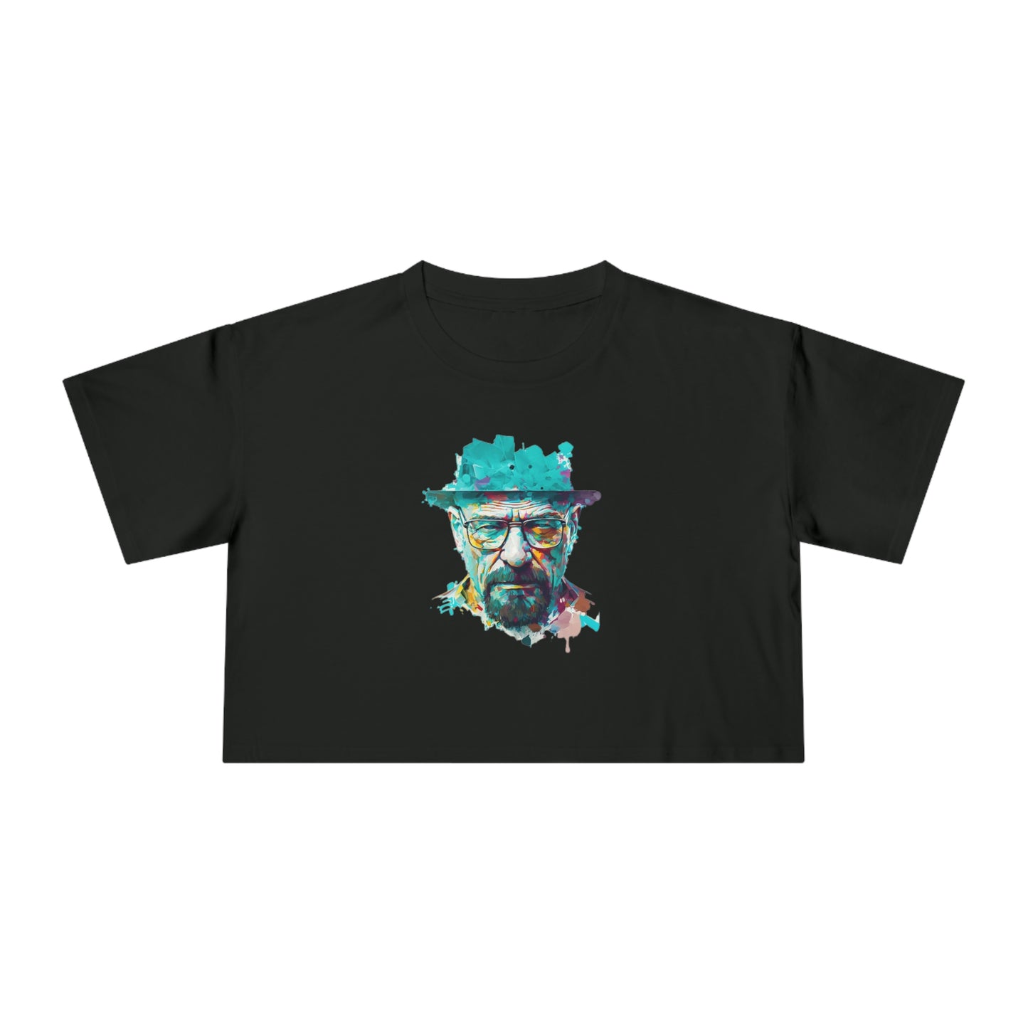 Walter White Breaking Bad Colour Crop T-Shirt