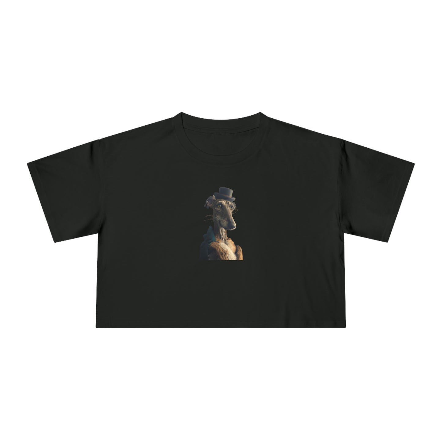 Distinguished Gentleman Greyhound Crop T-Shirt