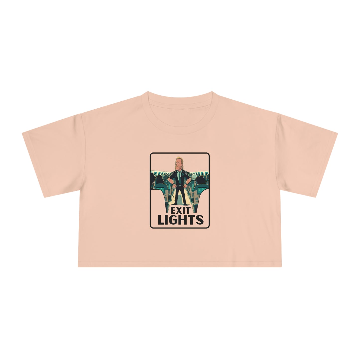 Exit Lights Metallica Crop T-Shirt