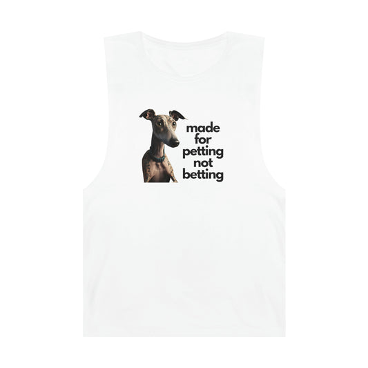 Petting not Betting Greyhound Tank Top