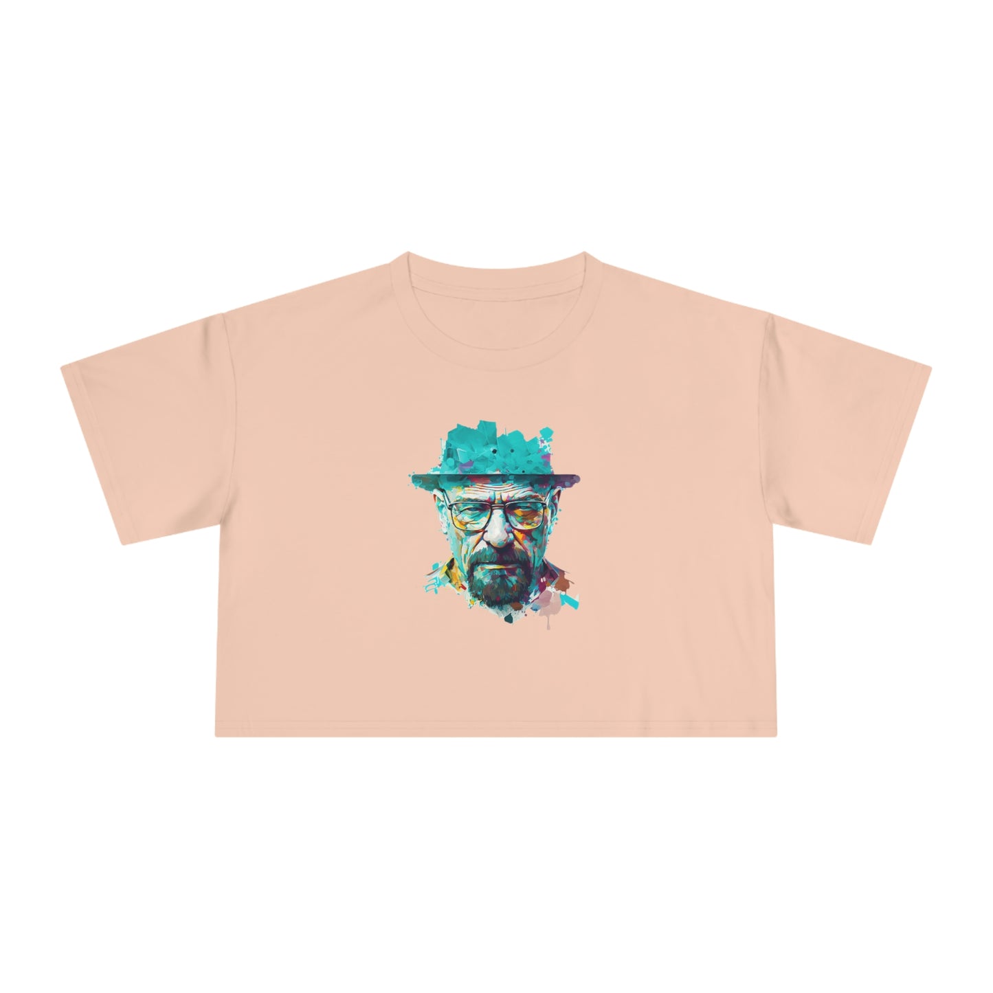 Walter White Breaking Bad Colour Crop T-Shirt