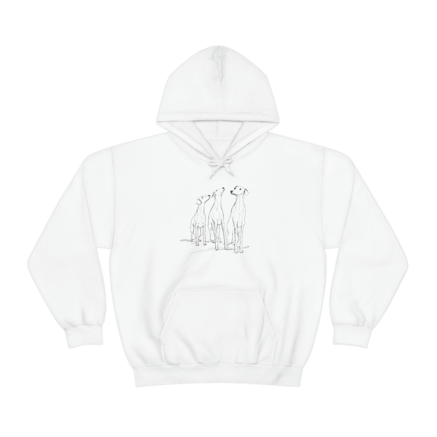 3 Hounds Greyhound Hoodie