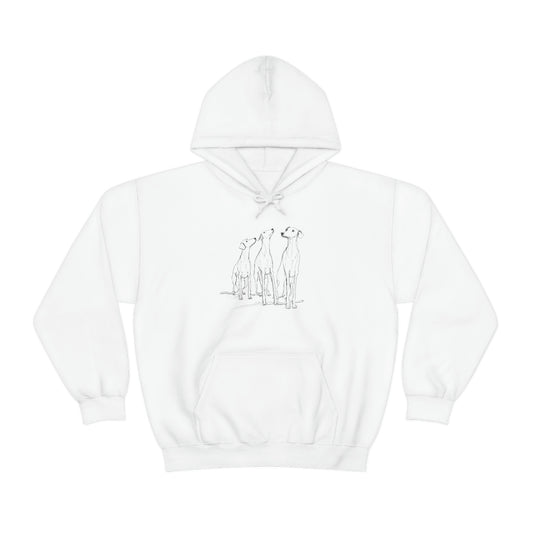 3 Hounds Greyhound Hoodie