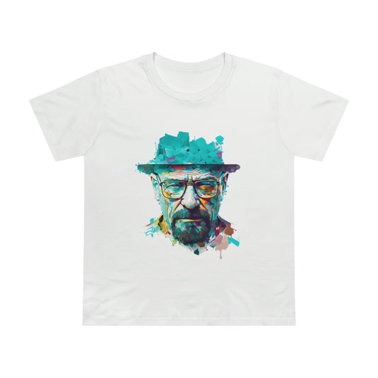 Walter White Breaking Bad Colour Feminine Cut T-Shirt