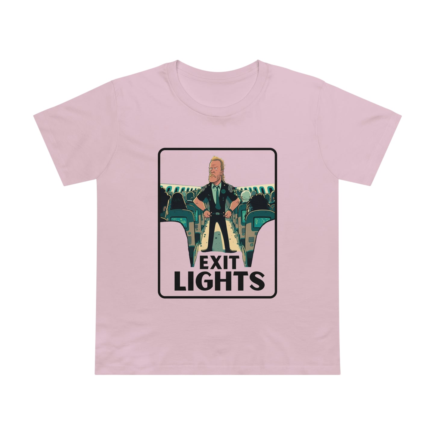 Exit Lights Metallica Feminine Cut T-Shirt