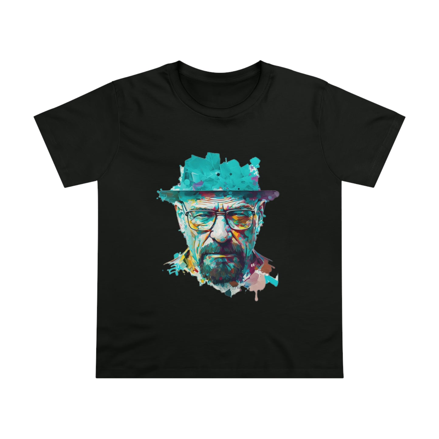 Walter White Breaking Bad Colour Feminine Cut T-Shirt