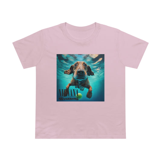 Dachshund Nirvana Nevermind Feminine Cut T-Shirt