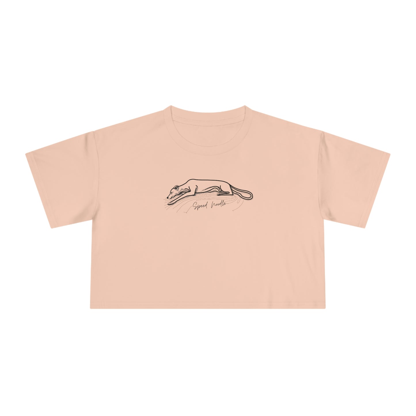 Speed Noodle Greyhound Crop T-Shirt