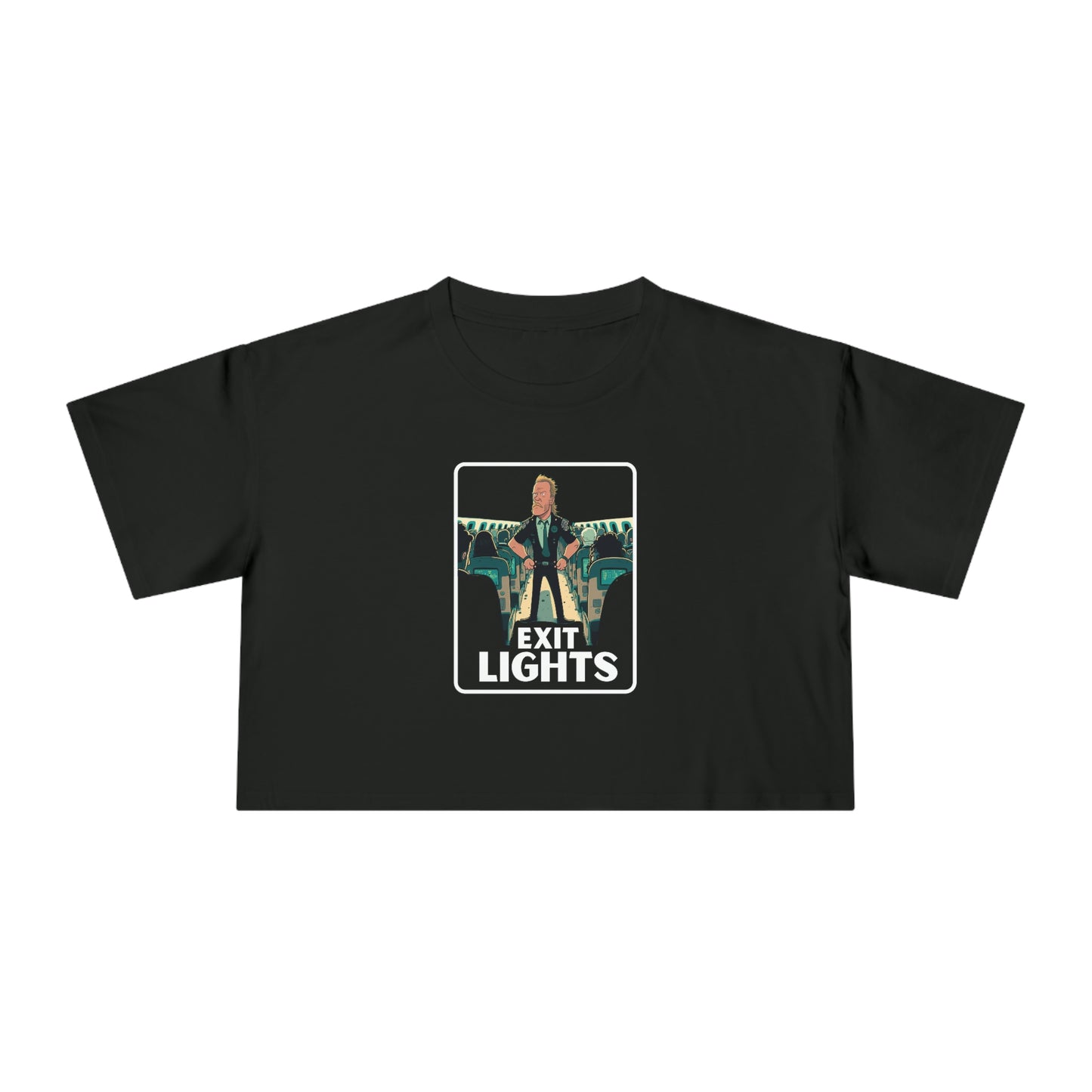 Exit Lights Metallica Crop T-Shirt