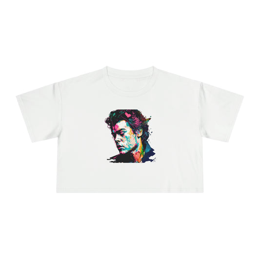 Harry Styles Colour Crop T-Shirt