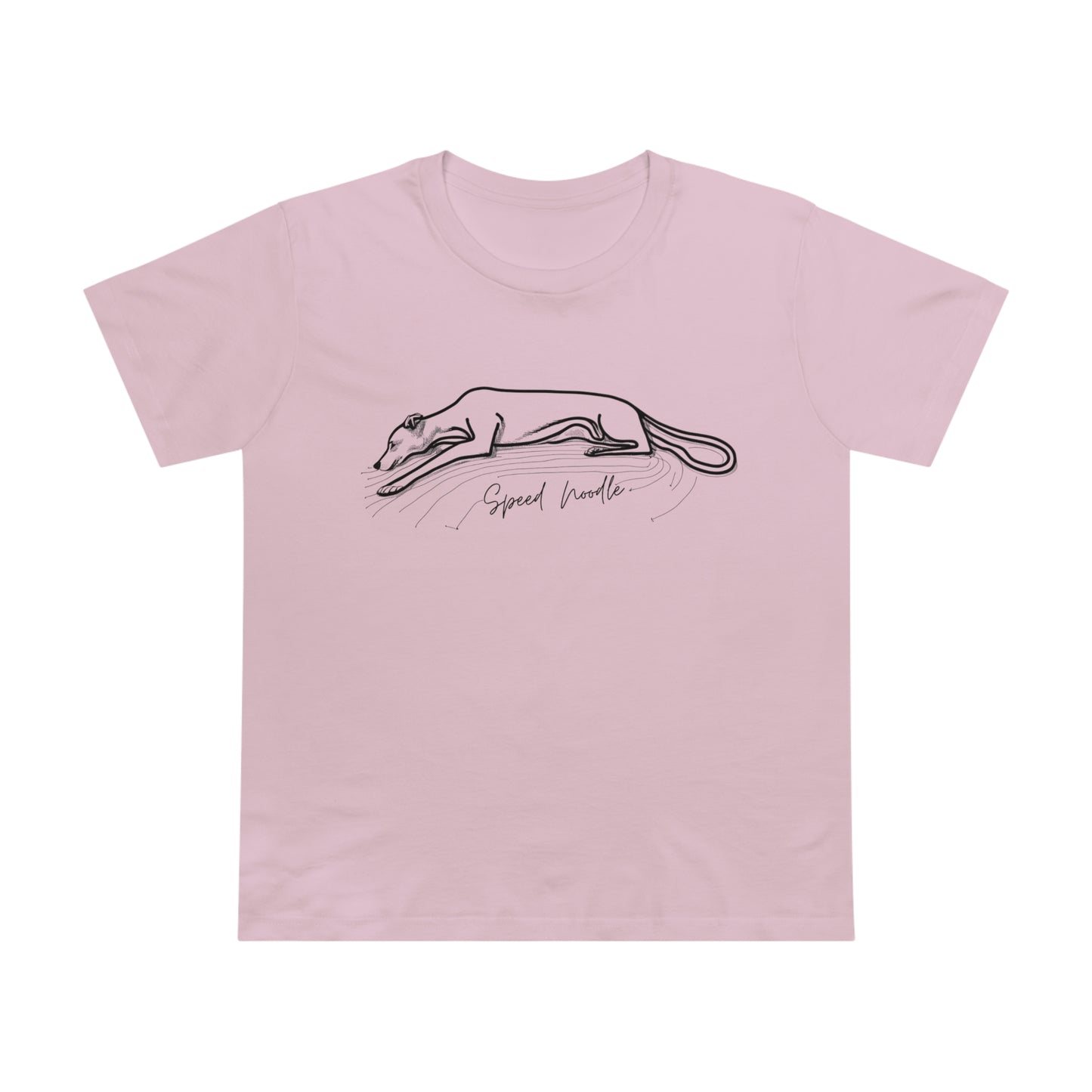 Speed Noodle Greyhound Feminine Cut T-Shirt