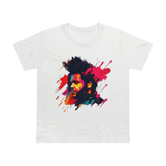 The Weeknd Colour Feminine Cut T-Shirt