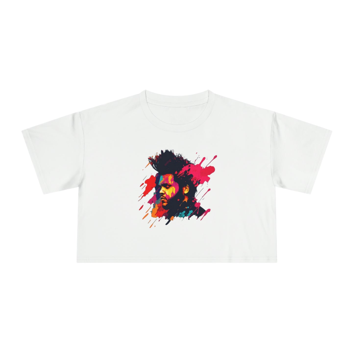 The Weeknd Colour Crop T-Shirt