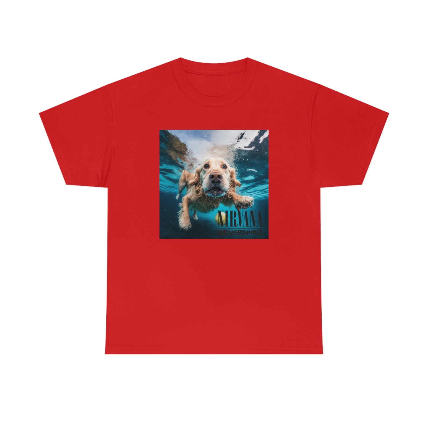 Golden Retriever Nirvana Nevermind T-Shirt