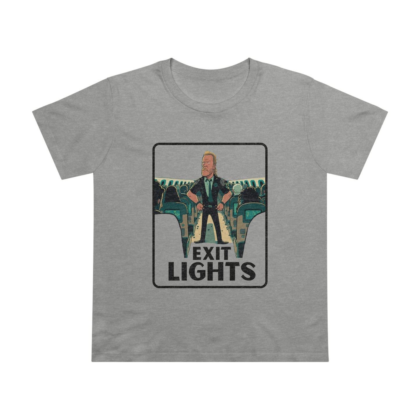 Exit Lights Metallica Feminine Cut T-Shirt