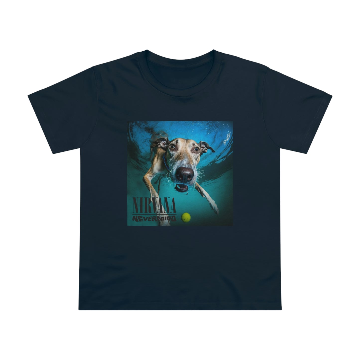 Greyhound Nirvana Nevermind Feminine Cut T-Shirt