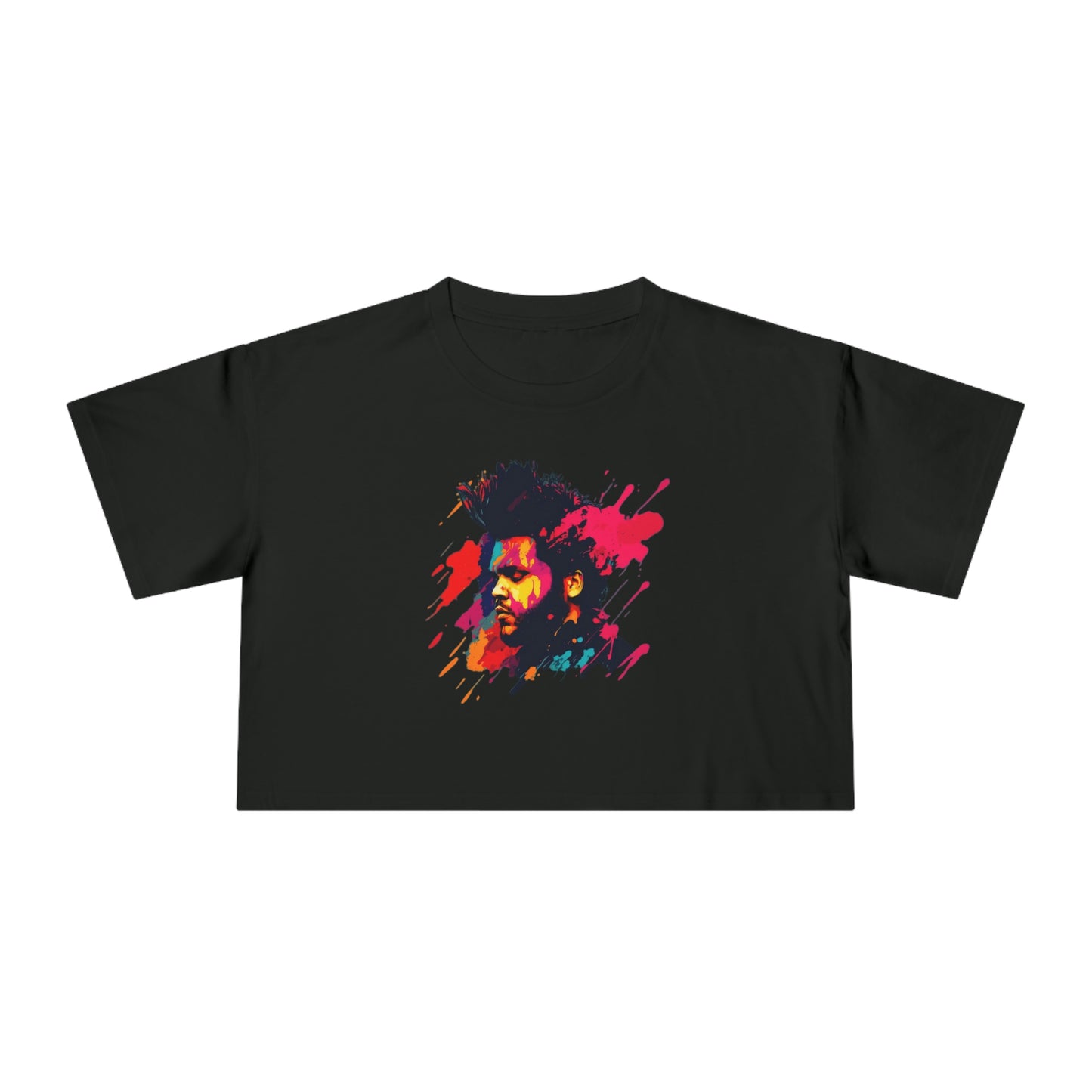 The Weeknd Colour Crop T-Shirt